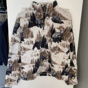 Small Urban Outfitters Super Soft Bear 1/4 Zip